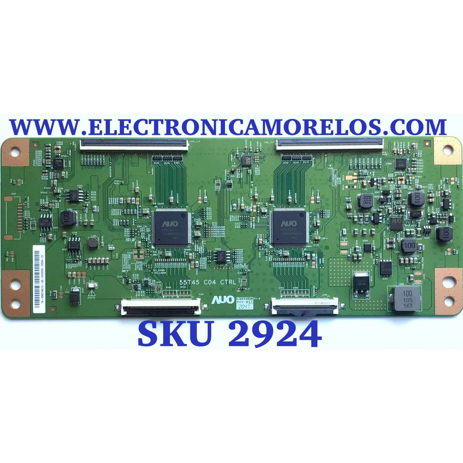 T-CON PARA TV HISENSE ULED / NUMERO DE PARTE 5555T45C10 / 55.55T45.C10 / 55T45-C04 / 55T45 C04 CTRL / PANEL JHD550X3U52-T1L7\S0\FJ\GM\ROH / DISPLAY T550QVN10.2 / MODELOS 55U7G / 55U7H
